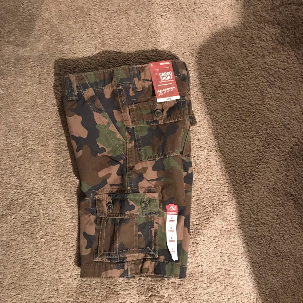 Arizona boys camo cargo shorts
